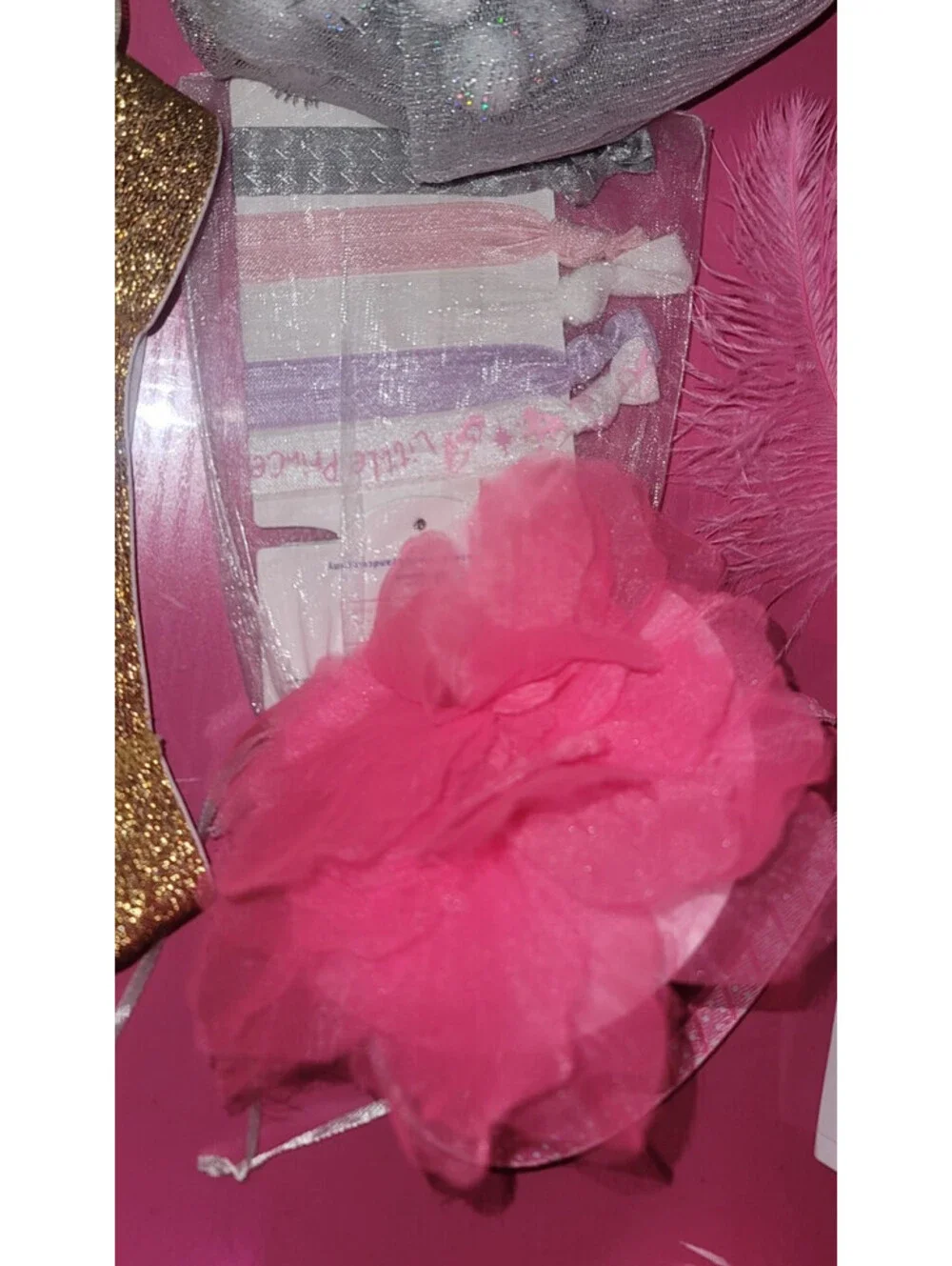 7 PIECE- GIRLS 12 MONTHS BUNDLE 4 - TUTU SKIRTS, 2 HEADBANDS & 1 HAIR TIES - NEW